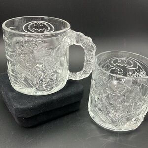 Batman Forever McDonald’s Villian Glass Mug Set- 1995